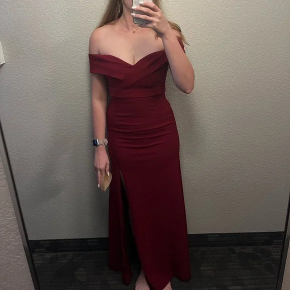 Lulus wine red formal dress - Picture 2 of 2